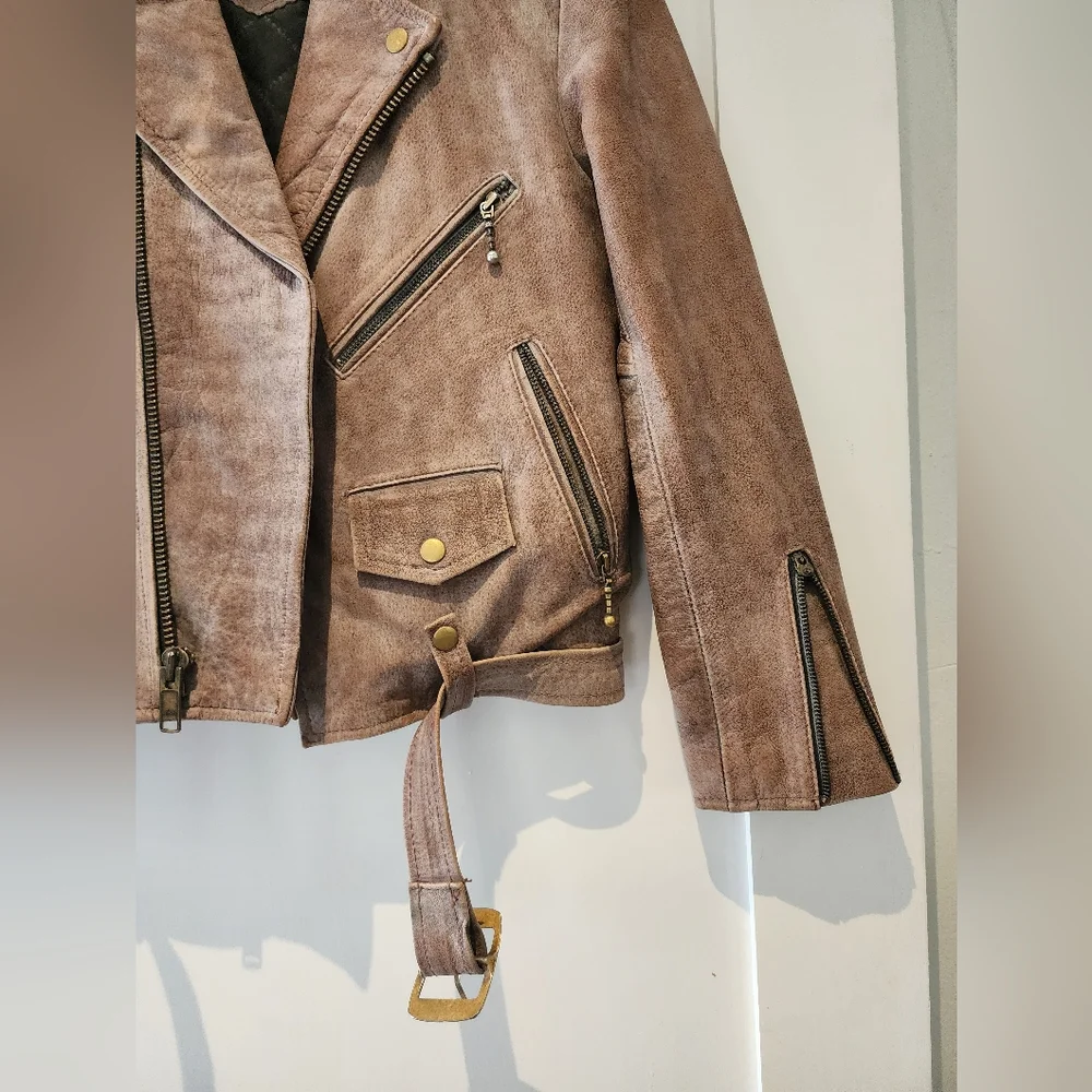 Aged Straight to Hell "Commando" Moto Jacket - Picture 3 of 12